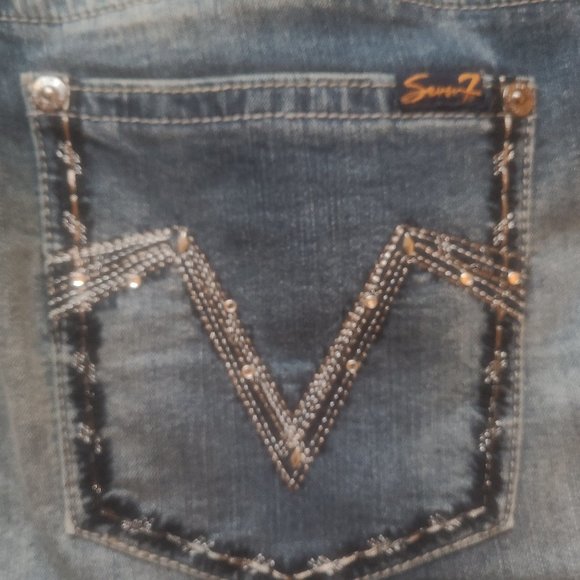 Seven7 Straight Jeans Plus 24W Bling - Picture 7 of 11